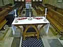 Picture, Altar With Poppy Garlands